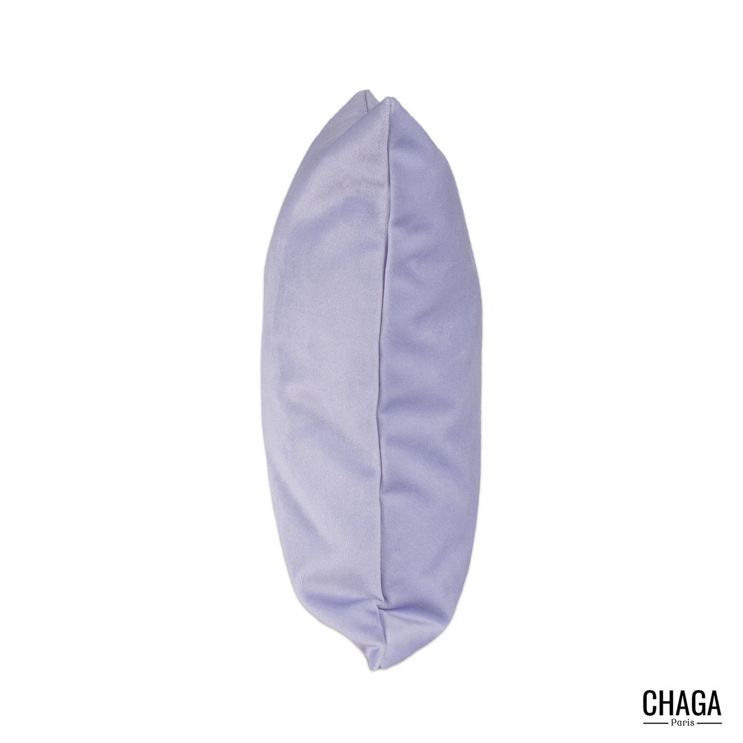 Coussin de créateur en velours CHAGA Paris - Motif Parme