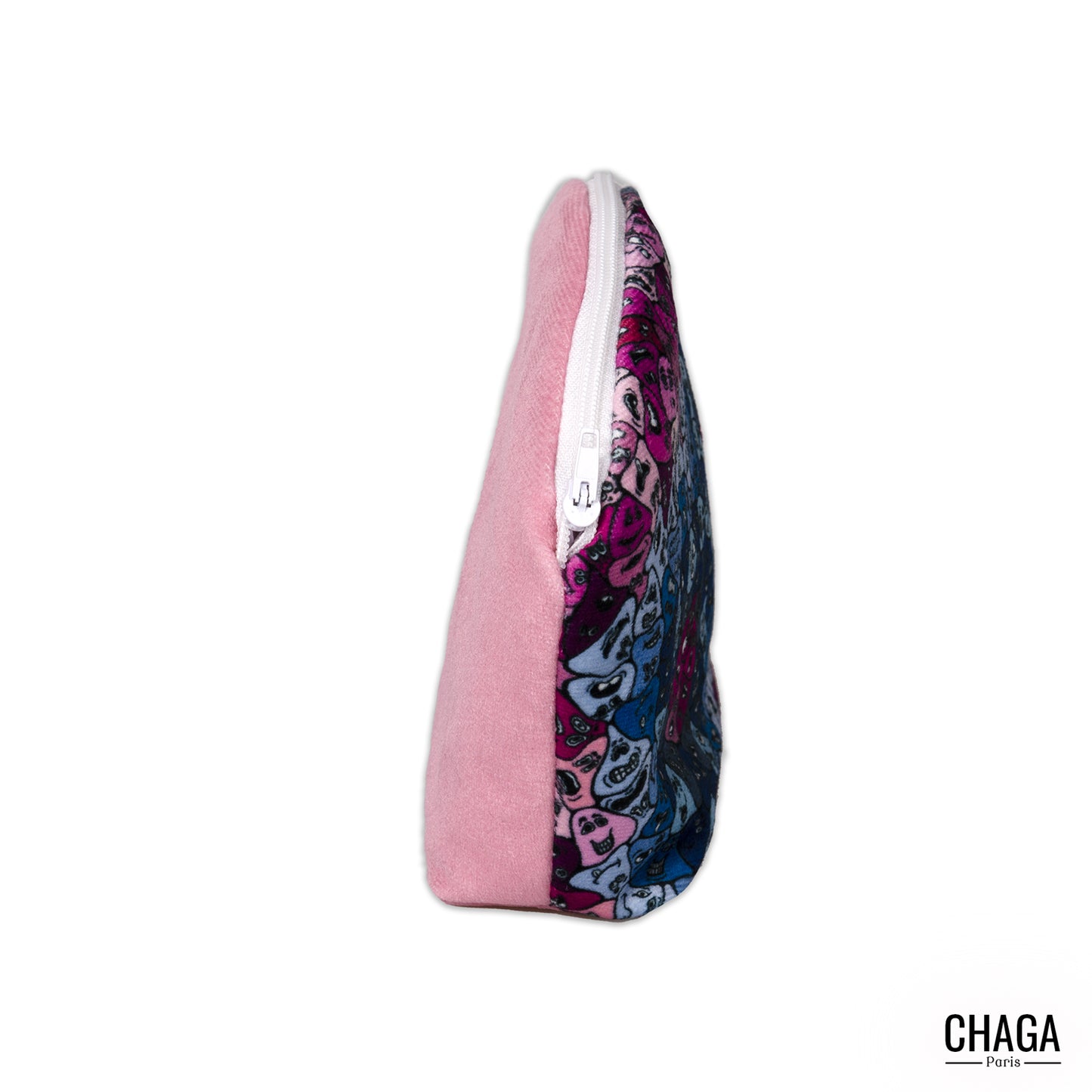 Pochette XS en velours CHAGA Paris - Motif Masque