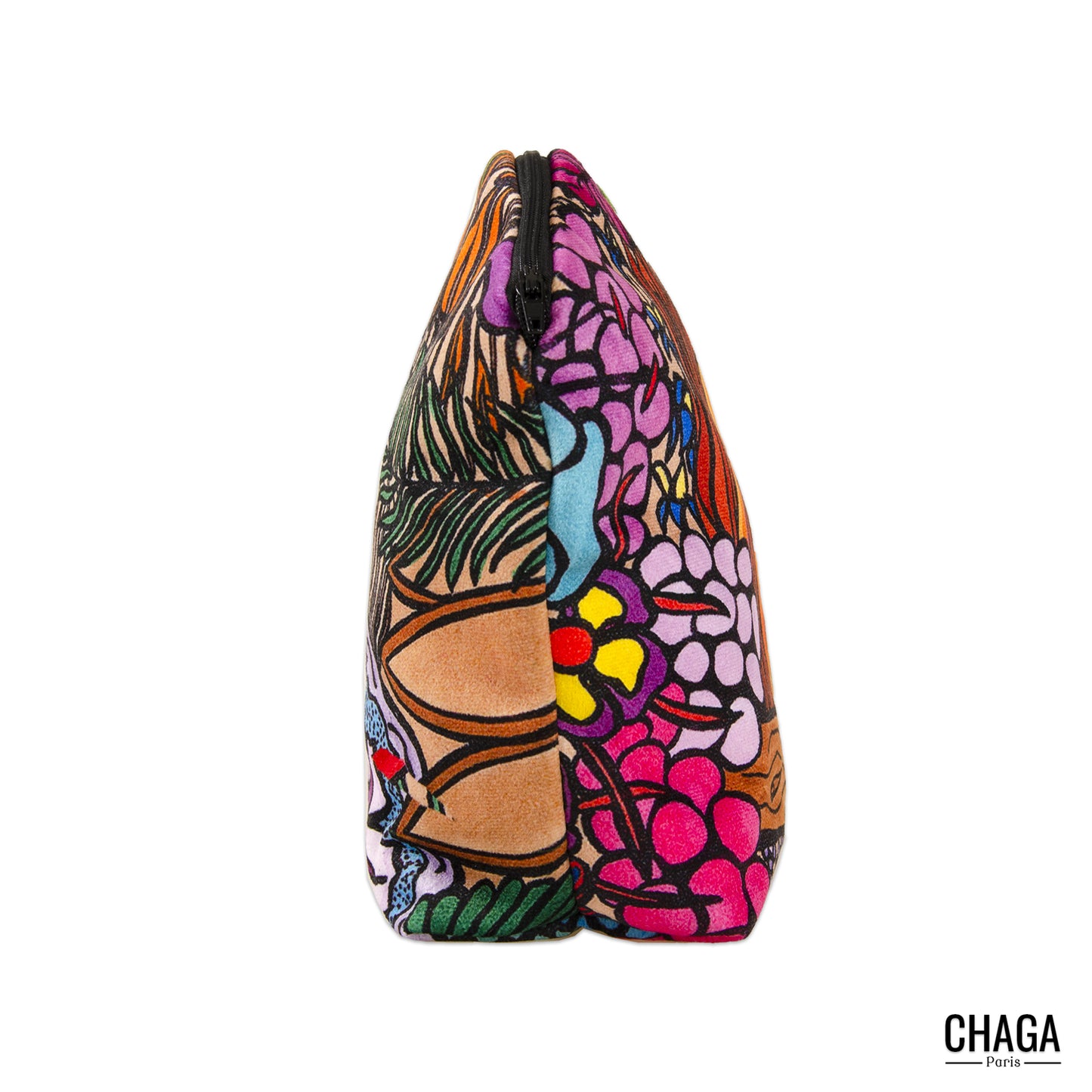 Pochette XS en velours CHAGA Paris - Motif Singe