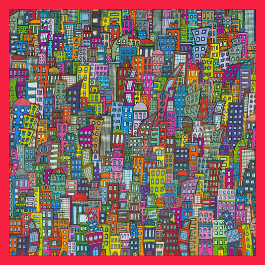 Foulard en soie homme 90 CHAGA Paris - Motif Amoureux