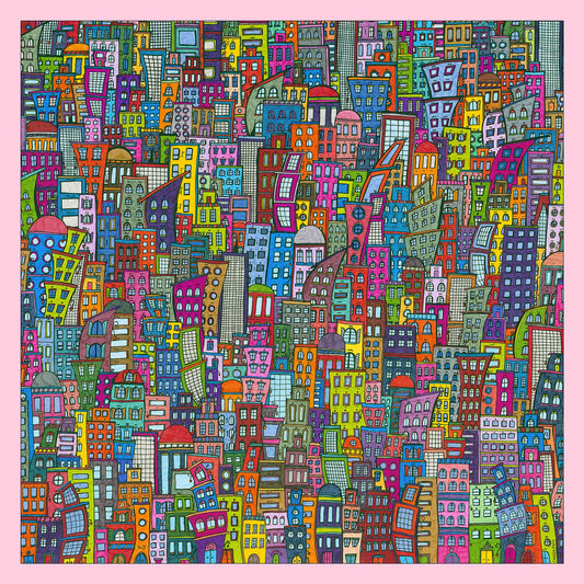 Foulard en soie homme 90 CHAGA Paris - Motif Romantique