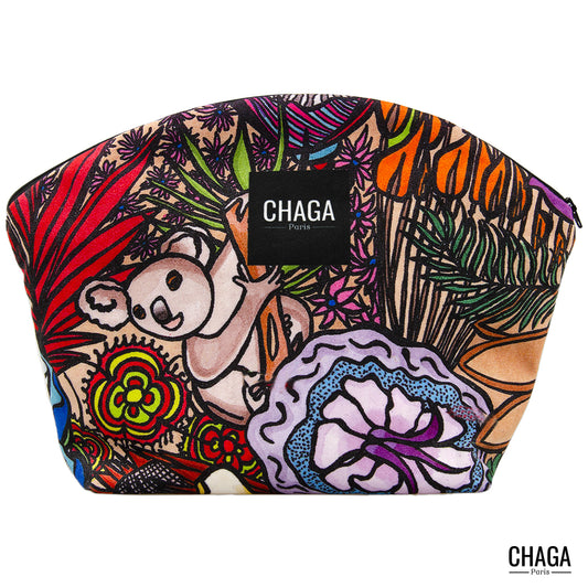 Pochette XS en velours CHAGA Paris - Motif Singe